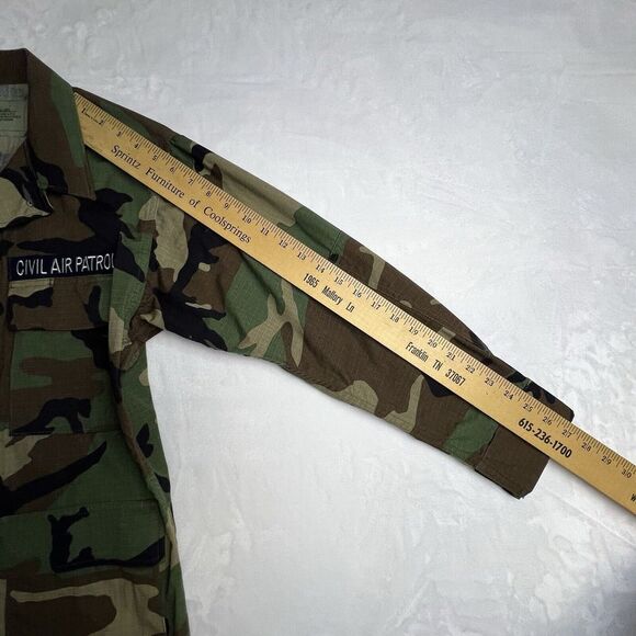 US Marine Weather Woodland Combat CAMO BDU Coat Shirt - Small-Short - Picture 5 of 8